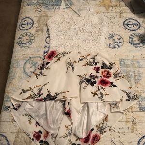 Romper with cut out back